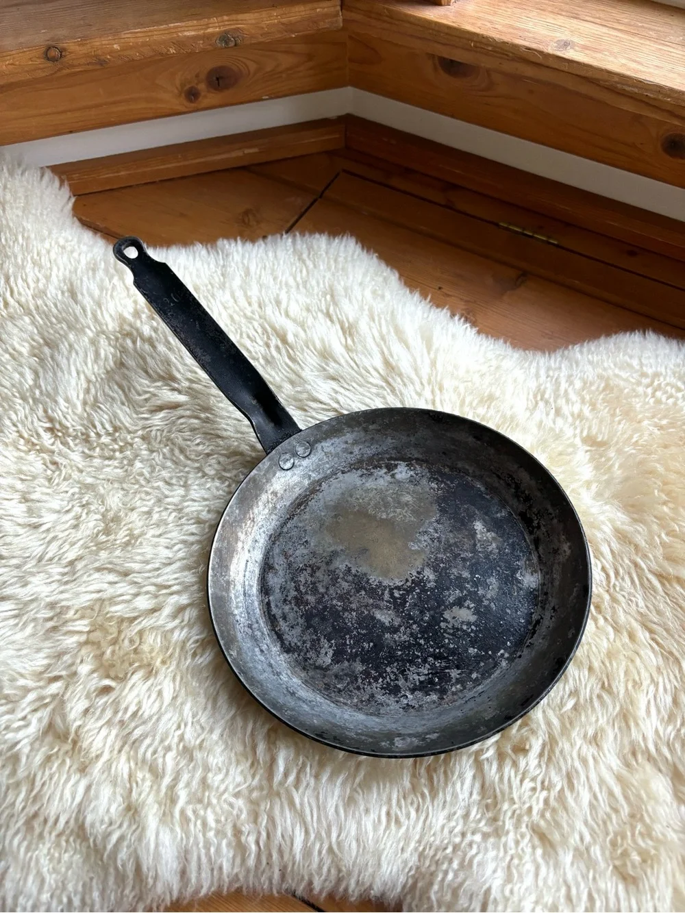 Vintage French Carbon Steel Skillet
